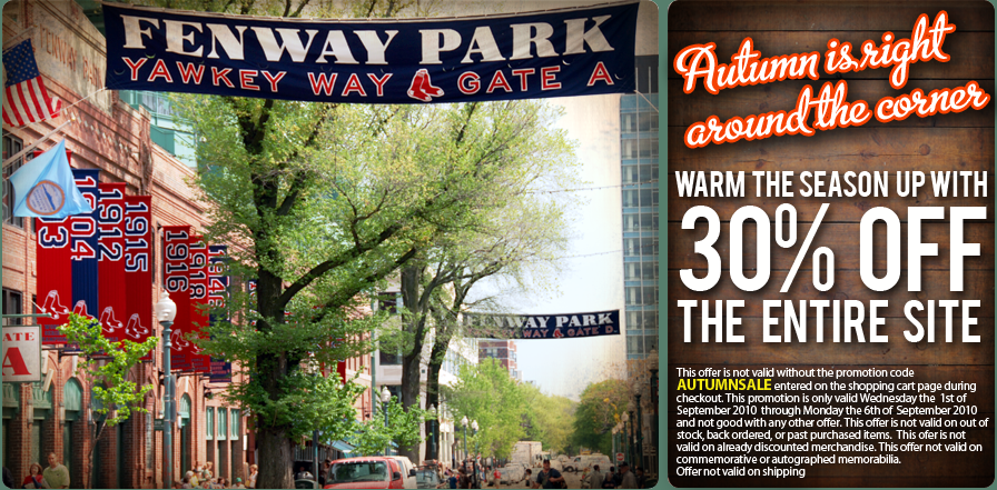 Thank you for shopping at YawkeyWayStore.com