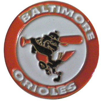 Circle Orioles Pin 8909