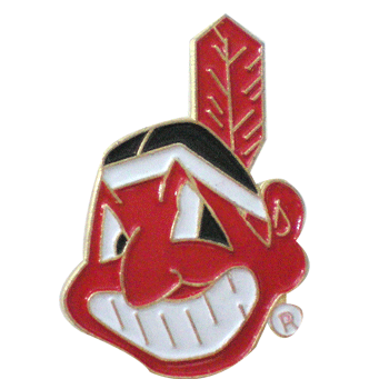 Indians Face Pin 8914