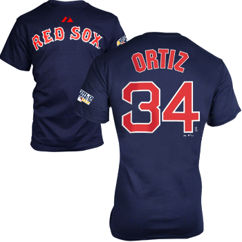 Ortiz Navy 2007 World Series T-Shirt CL0133
