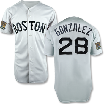 Fenway 100 Replica Road Jersey - Gonzalez FJEA0127