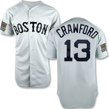 Fenway 100 Replica Road Jersey - Crawford FJEA0134