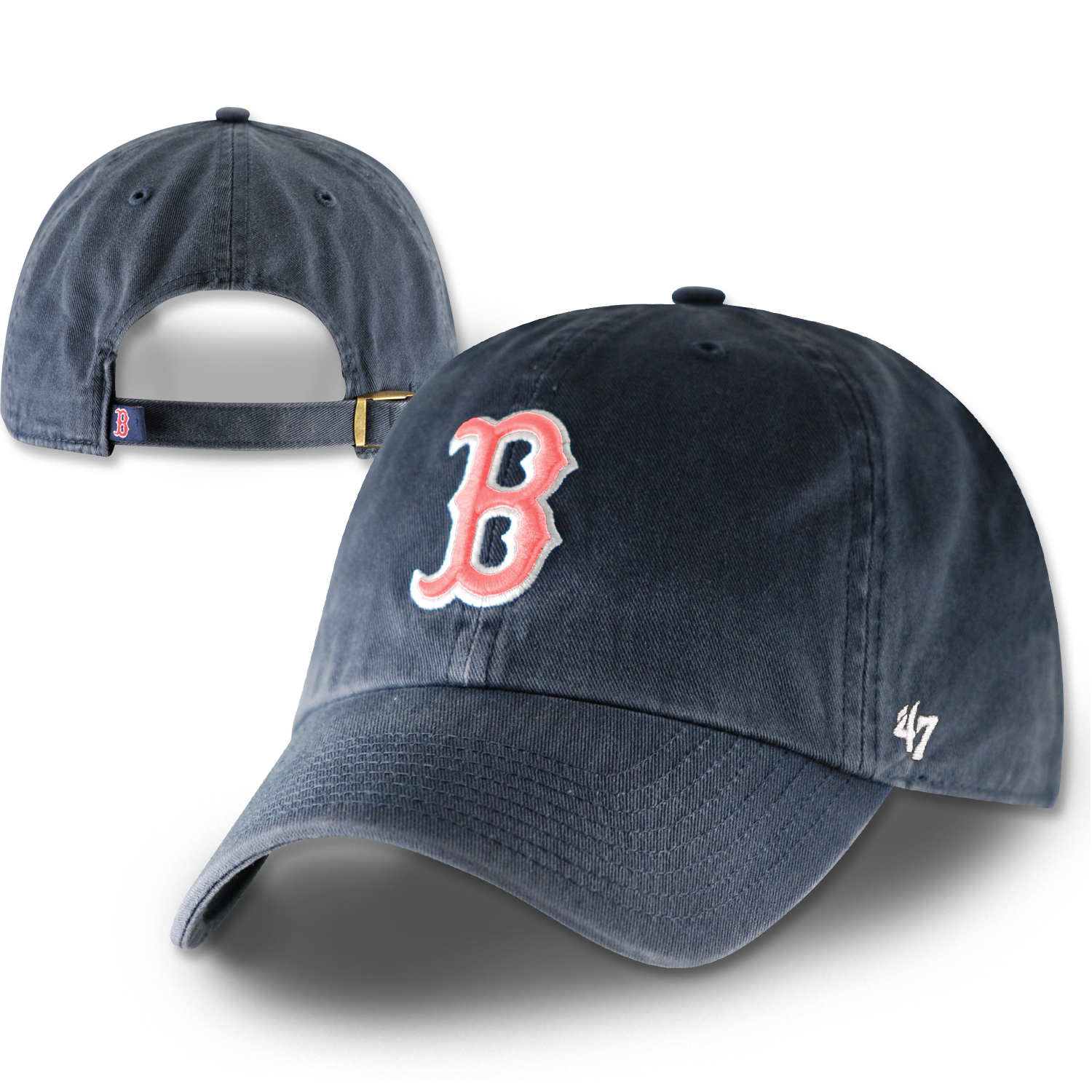 Red Sox Clean-Up Navy w/Pink H0142