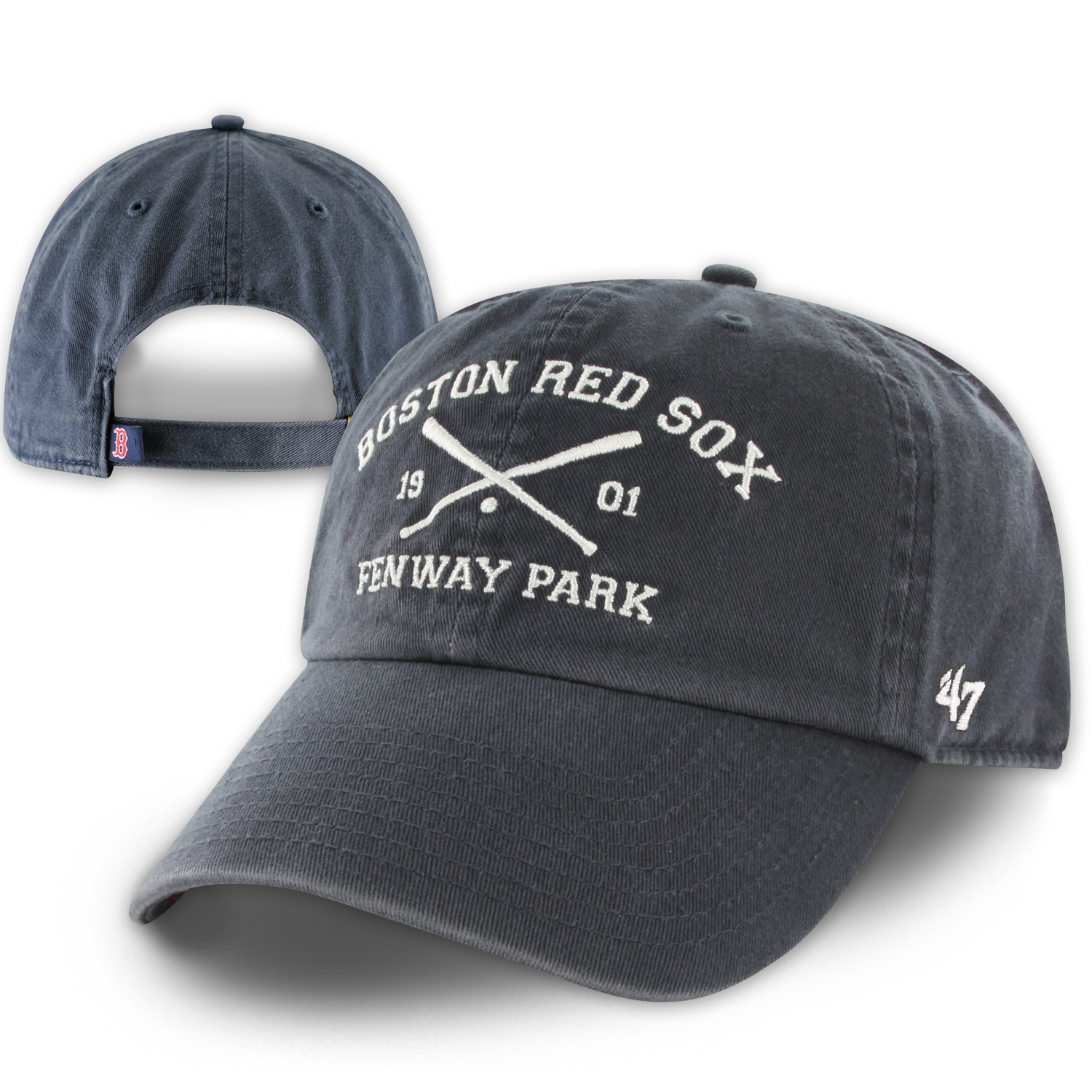 Clean-Up - Crossed Bats - Navy H0481