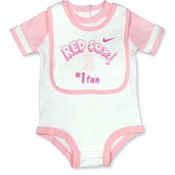 White/Pink Creeper with Bib INF0044