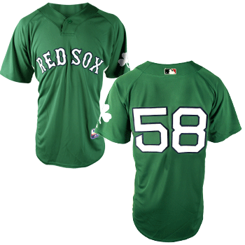 2010 St. Patrick's Day Jersey #58 JEA0199