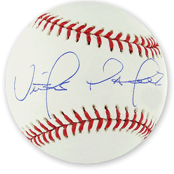 Victor Martinez Autographed MLB Baseball MEM0441