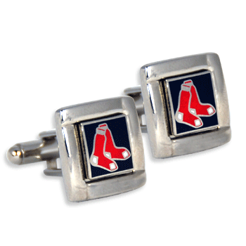 Red Sox Square Cufflinks N1115