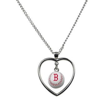 Mini Baseball Heart Pendant N1160