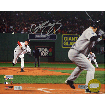 Curt Schilling Autographed 2007 WS Game 2 16X20 Photograph SSC0054