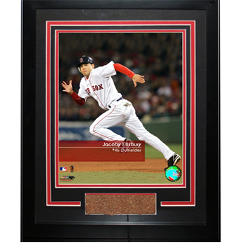 Jacoby Ellsbury Red Sox Feel The Game Framed 11x14 Dirt Collage SSC0104