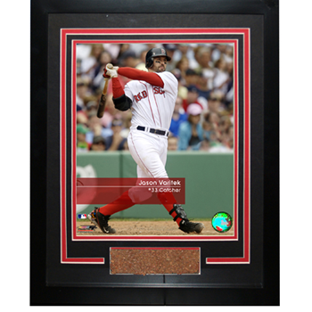 Jason Varitek #33 Red Sox Feel The Game Framed 11x14 Dirt Collage SSC0111