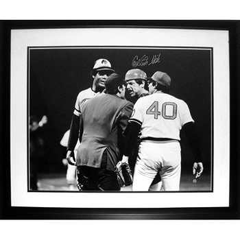 Carlton Fisk Arguing with Umpire Framed 16x20 Photo SSC0127