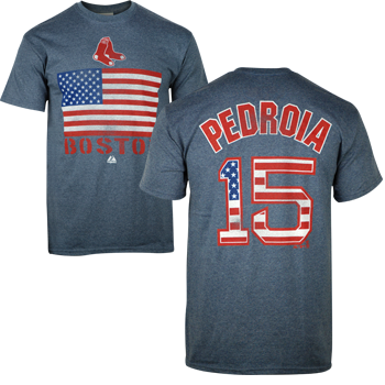 Player T-Shirt Pedroia - Stars and Stripes TA0257