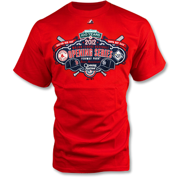 Red Sox 2012 Opening Series T-Shirt - Red TA0607