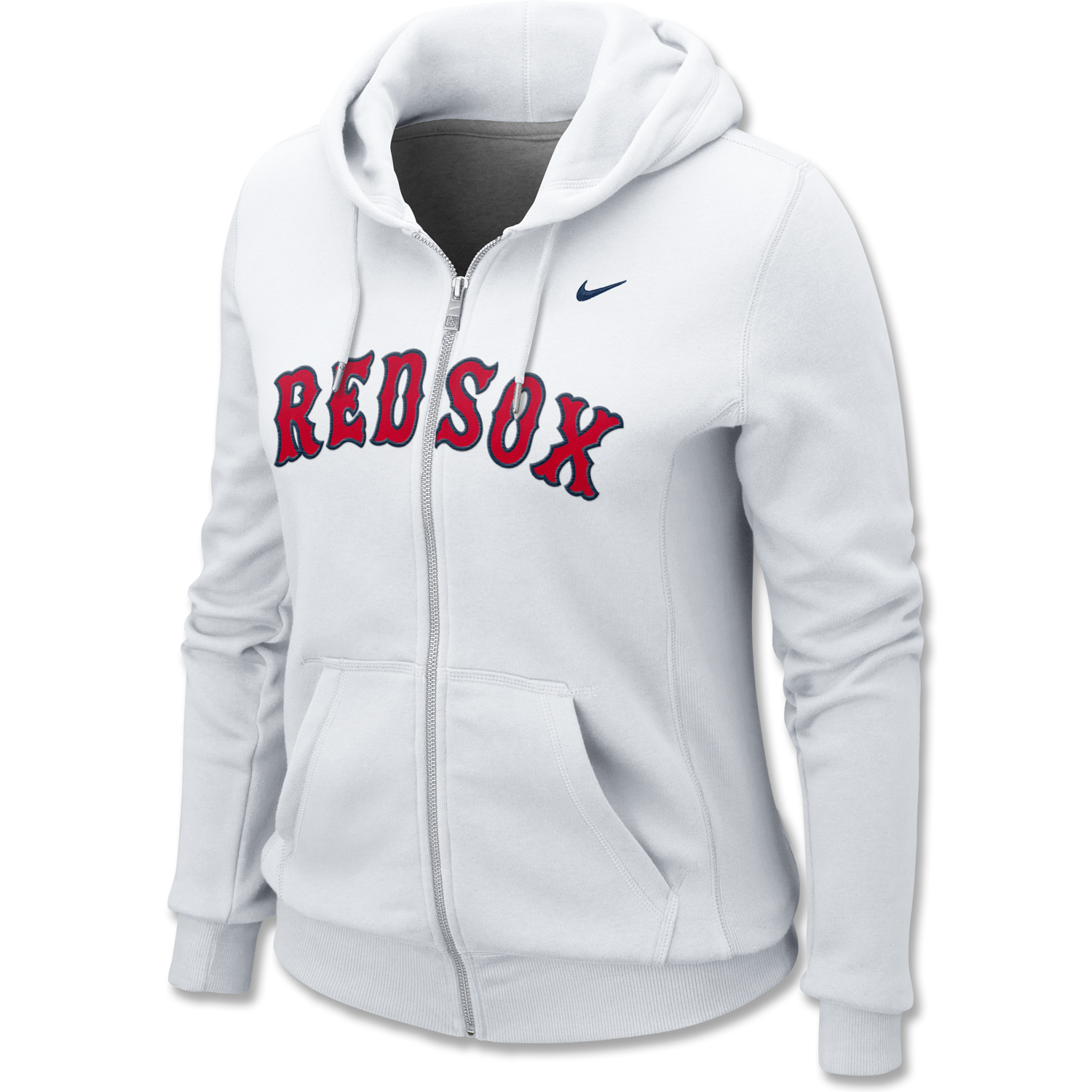 Red Sox Nike Ladies White Full Zip Hood WF0125