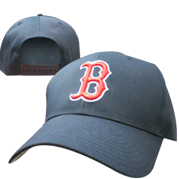 Linen Navy with Red B with Plastic Head Strap CL0516