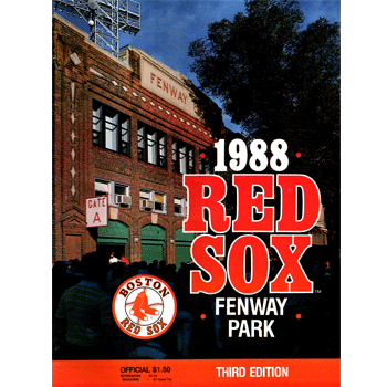 Red Sox Magazine 1988 9065