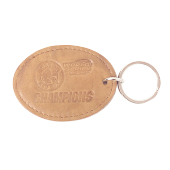 World Series Champs Oval Leather Keychain 8632