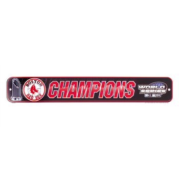 World Series Champs Plastic Street Sign 8659