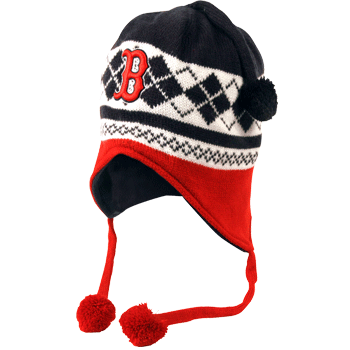 Navy/Red Sherpa Knit     H0253