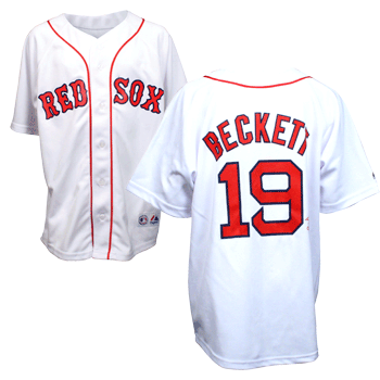 Kids White with Red Beckett Jersey JEY0074