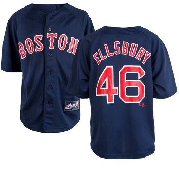 Kids Navy with Red Ellsbury #46 Jersey JEY0130