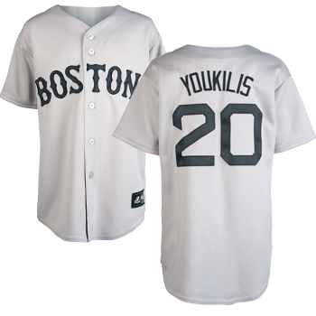 Kids Replica Road Jersey Youkilis JEY0138