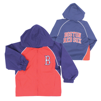 Youth Nike Red/Navy Hooded Jacket w/ B JY0028