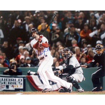 Mike Lowell Autographed 2007 World Series Swing 16x20 Photograph SSC0038