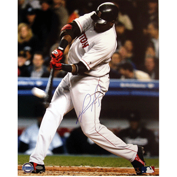 David Ortiz Autographed First Inning Two-Run HR In Gm. 7 ALCS 16x20 Photograph SSC0043