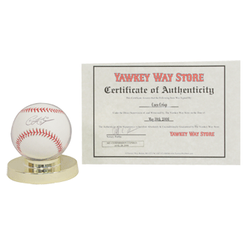 Coco Crisp Autographed Baseball MEM018