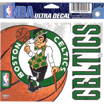 Boston Celtics 4.5 x 6 Ultra Decal N0475