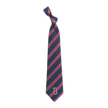 Navy with Red Stripes "B" Tie N0522