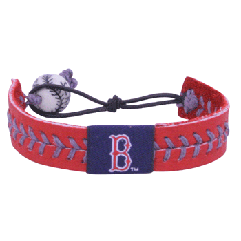 Baseball Bracelet Red w/ Navy  N0590