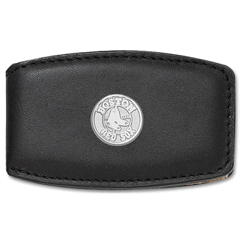 Black Leather Money Clip RSO002MC7-SS