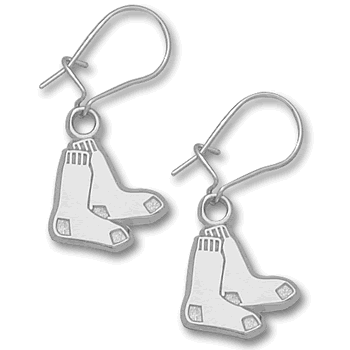 2 Sox Silver Dangle Earrings RSO013ERD-SS