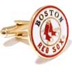 Red Sox Classic Gold Circle Logo Cufflinks  JWL004