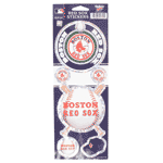 Metallic Red Sox Stickers N0190