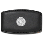 Black Leather Money Clip RSO002MC7-SS
