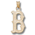 B 1/2" 10K Gold Pendant RSO009-10K