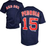 Kids Pedroia Navy Player T-Shirt TY0155
