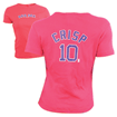 Young Ladies Red Crisp Player Tee WT0417