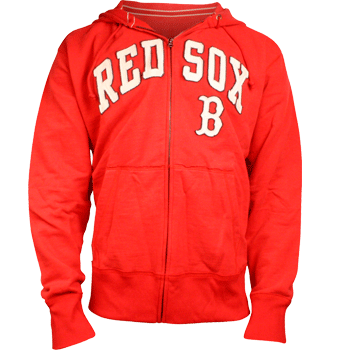 47Brand Red Scrimmage Full Zip Hooded Sweatshirt SA0223