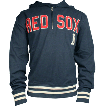 47Brand Navy No Hitter 1/4 Zip Hood SA0230