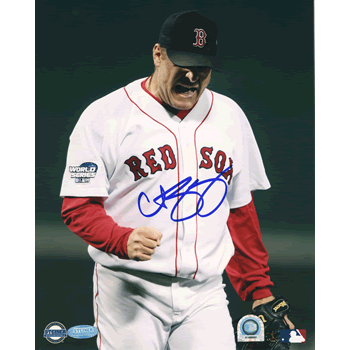 Framed Curt Schilling Pump Fist MEM012F