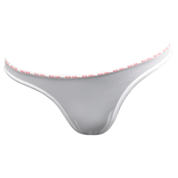 White Mesh Thong SH0201