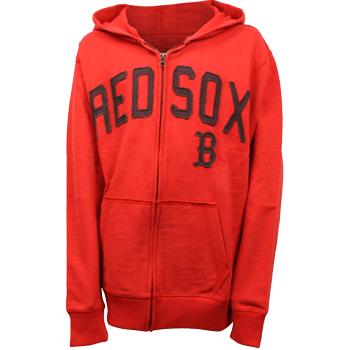 Kids 47Brand Red Scrimmage Full Zip Hooded Sweatshirt SY0048