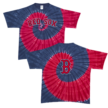 Red/Navy Tye Dye Spiral T-Shirt TA0085