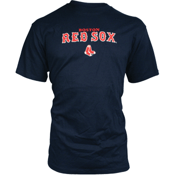 Navy Full Chest Embroidered Tee w/ 2 Sox TA0149